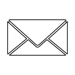 message envelope pictogram icon image vector illustration design 
