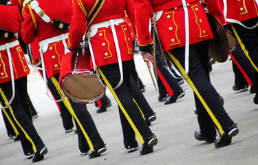 British Military marching band London England 