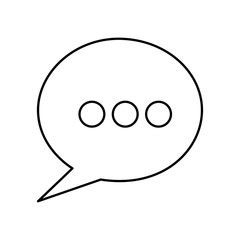 speech bubble icon pictogram image vector illustration design 