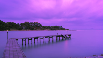 Obraz premium Long exposure image of scenery at Khao Laem Ya National Park , Rayong , Thailand