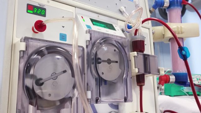 Dialysis Medical Device Performing Procedure
