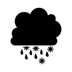 cloud and rain icon image vector illustration design 