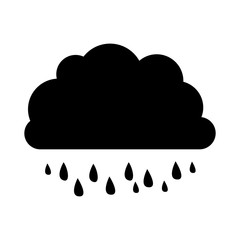 cloud and rain icon image vector illustration design 