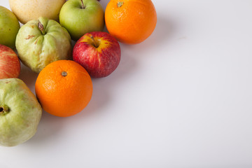 Mixed colorful  fruits