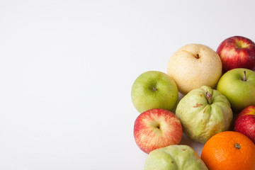 Mixed colorful  fruits