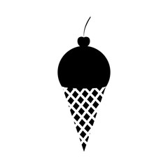 ice cream cone icon image vector illustration design 