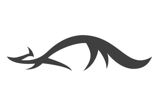 Tribal fox.Logo design.