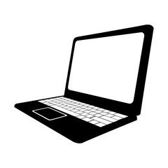laptop computer icon image vector illustration design 