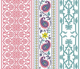 wedding card design, paisley floral pattern , India