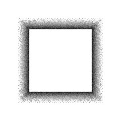 Abstract square halftone frame