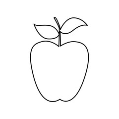 whole apple icon image vector illustration design 