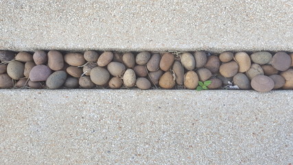 Stone pathway of different shapes texture