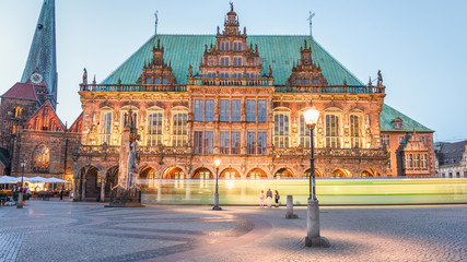 Bremen Historic Town Hall - obrazy, fototapety, plakaty