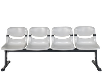 Plastic seat on white background with Clipping path.