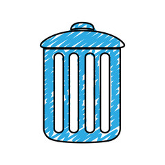 trash can icon image vector illustration design 