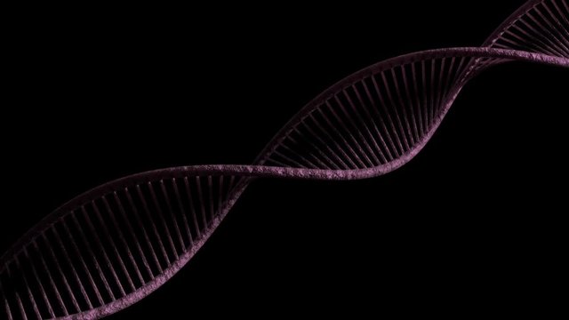 Natural DNA rotating.3D rendered animation. Health care medicine needs. 