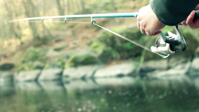 Hand and spinning with reel