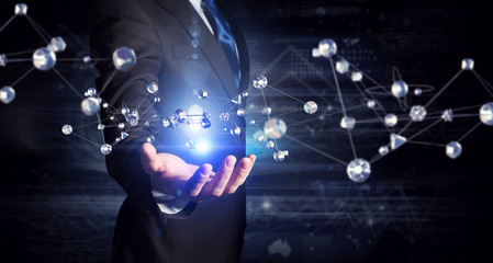 Technologies connecting the world . Mixed media