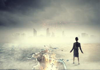 Overcoming crisis break . Mixed media