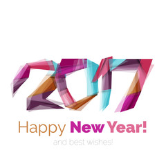 Happy New Year and Chrismas holiday greeting card elements