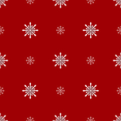 Naklejka na ściany i meble Christmas snowflakes seamless background. 