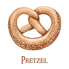 Pretzels. Color vector illustration