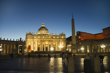 Vatican City in the evening
