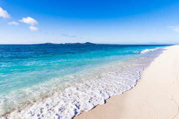 Beach, sea, landscape. Okinawa, Japan, Asia.