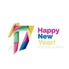 2017 Christmas and New Year Geometric Banner