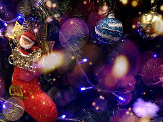 Obraz premium merry christmas background or wallpaper