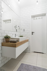 Naklejka na ściany i meble Modern bathroom interior design