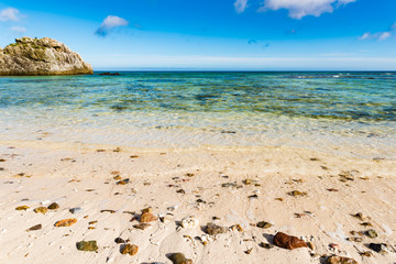 Coast, sea, landscape. Okinawa, Japan, Asia.