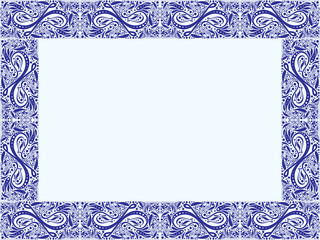 artistic detailed floral border