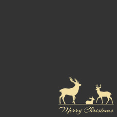 Merry Christmas - Hirschfamilie