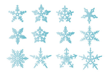  snowflakes  isolated