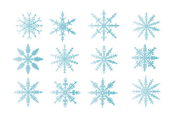  snowflakes  isolated