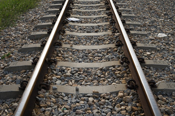 The length of the railway track