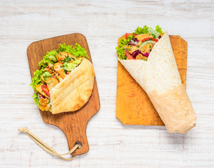 Doner Kebab and Shawarma Sandwich