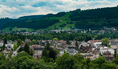 Fototapeta na wymiar Overhead view of Bern, Switzerland