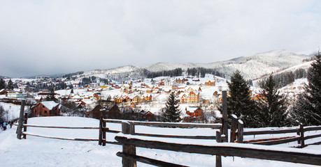 A village in the Carpathians