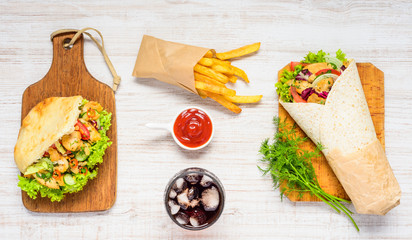 Different Fast food Types