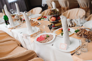 wedding banquet in a restaurant