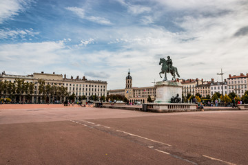 Place Bellecour à Lyon