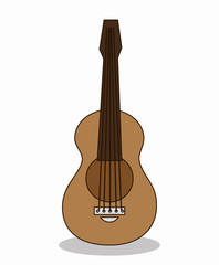 guitar instrument isolated icon vector illustration design