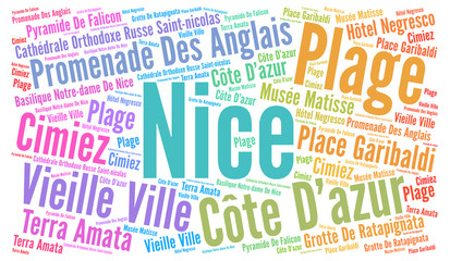 Fototapeta premium Nice nuage de mots