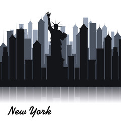 Fototapeta premium new york city cityscape vector illustration design