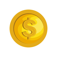 money coins isolated icon vector illustration design
