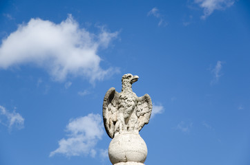 Eagle statue in Rome, Italy