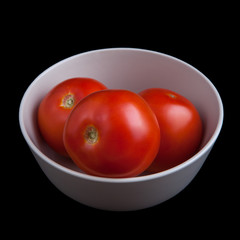 Tomatoes in the bowl