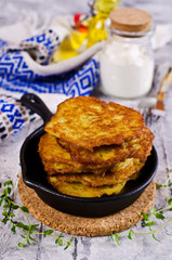 Traditional potato pancakes
